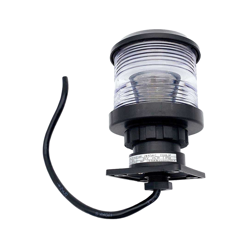 Lampu Isyarat Navigasi Berkelayakan Tinggi Marin Lampu Semua Bulat-CXH6-3P